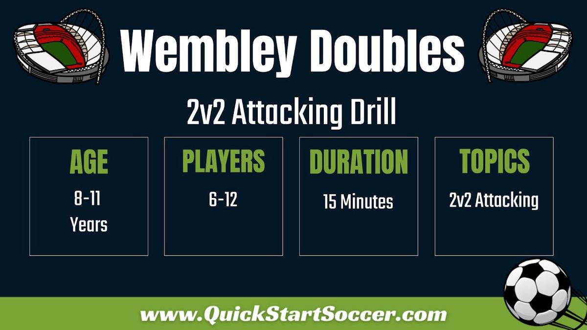 'Video thumbnail for How To Play Wembley Doubles | 2v2 Attacking Drill'