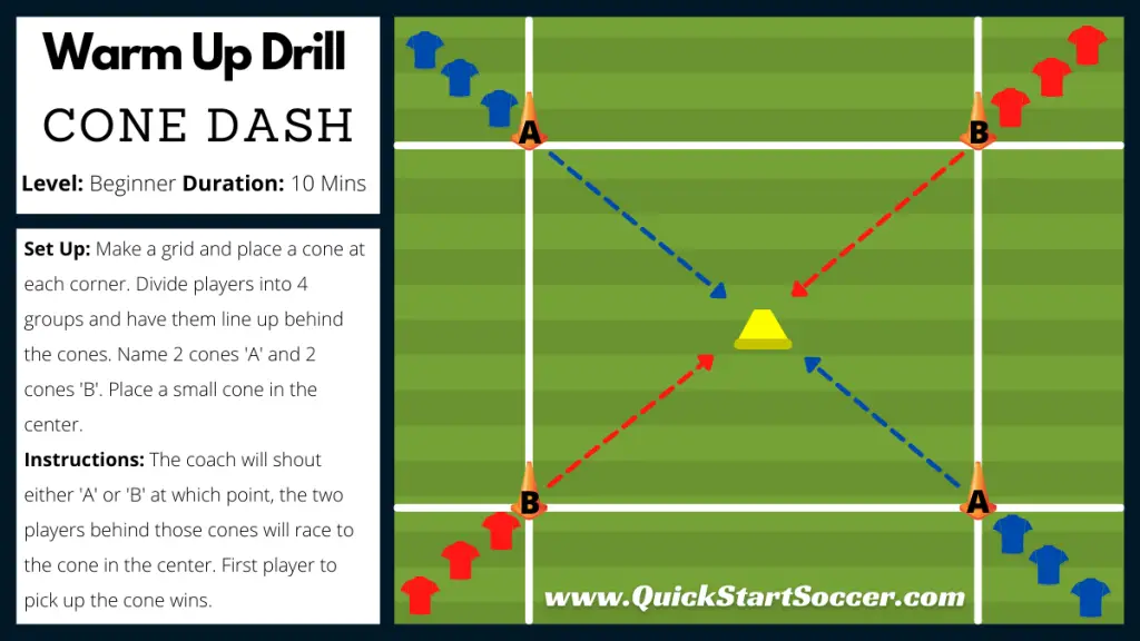 Warm Up Soccer Drill