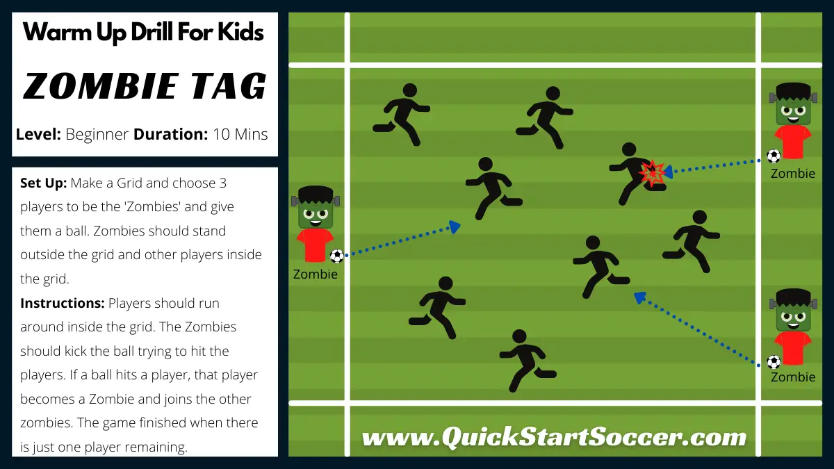 Fun Warm Up Soccer Drill For Kids