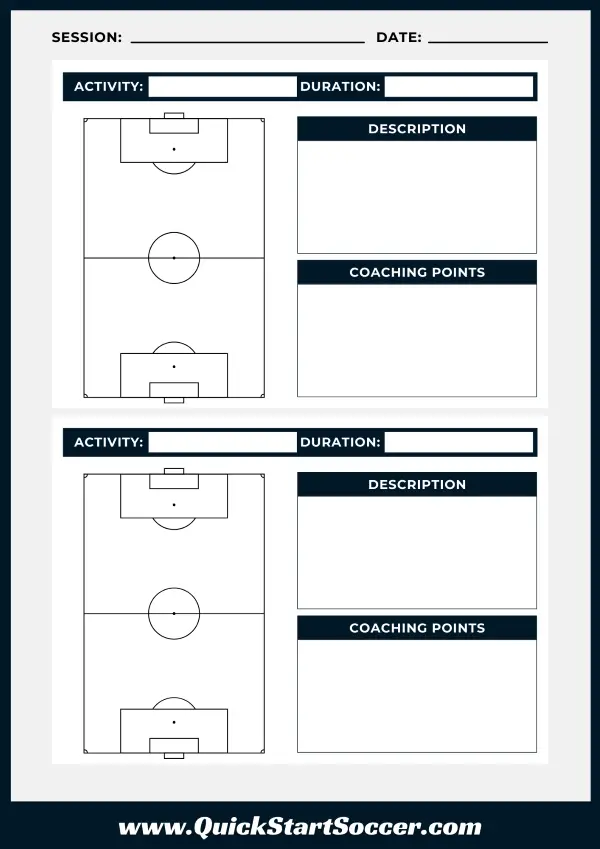 Soccer Drill Template